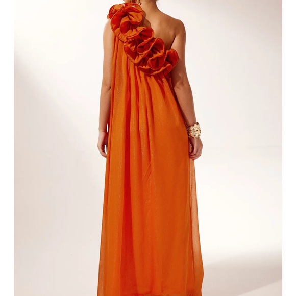 Sunfere Hedda One-shoulder Floral Maxi Dress - Picture 7 of 7